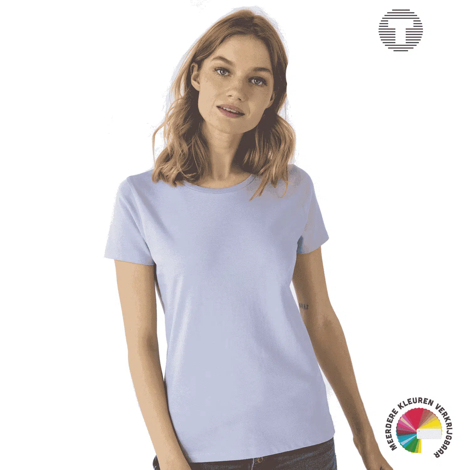 E150 B&C biologisch dames t-shirt ontwerpen en bedrukken